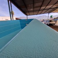 Piscina de fibra de vidrio Fibro Splash modelo Austral de 6 x 2.9 metros azul 6