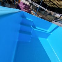 Piscina de fibra de vidrio Fibro Splash modelo Fiordo de 4 x 2.5 metros azul 4