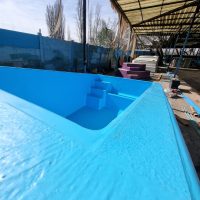 Piscina de fibra de vidrio Fibro Splash modelo Fiordo de 4 x 2.5 metros azul 5