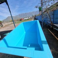 Piscina de fibra de vidrio Fibro Splash modelo Fiordo de 4 x 2.5 metros azul 8